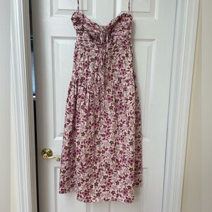 Jason Wu pink floral tube top maxi dress women’s size S